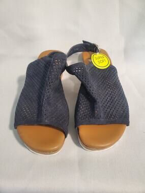 Paul Green Women's Navy Blue Cleo Wedge Sandal Super Soft. S41